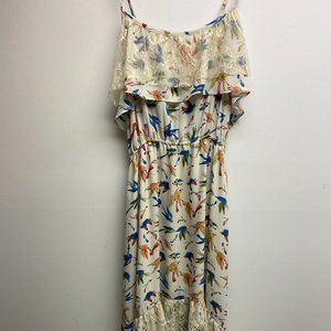 Lace strappy High-low dress